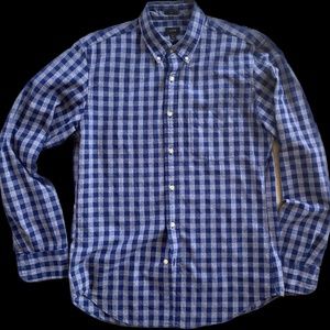 J Crew Gingham Button Down